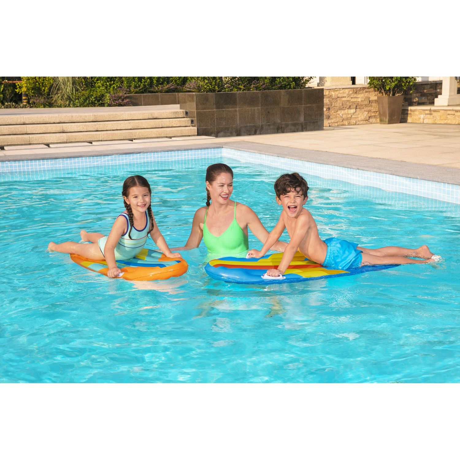 Tavola da surf gonfiabile sunny surf rider  assortito 1,14 m x 46 cm (45" x 18") per bambini 3-10 anni - SUN&SPORT