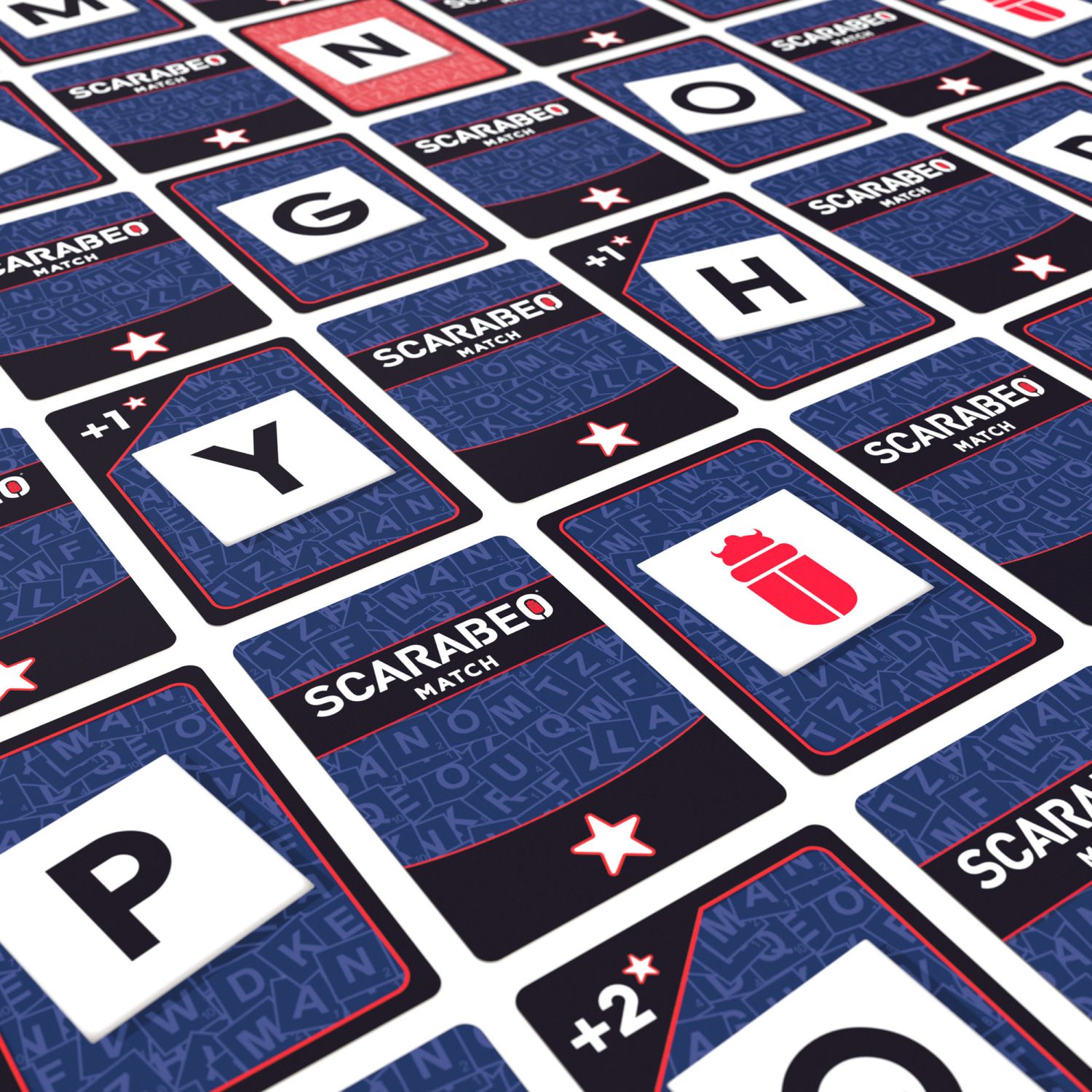 Scarabeo match gioco di carte, 2-6 giocatori, 8+ - SCARABEO