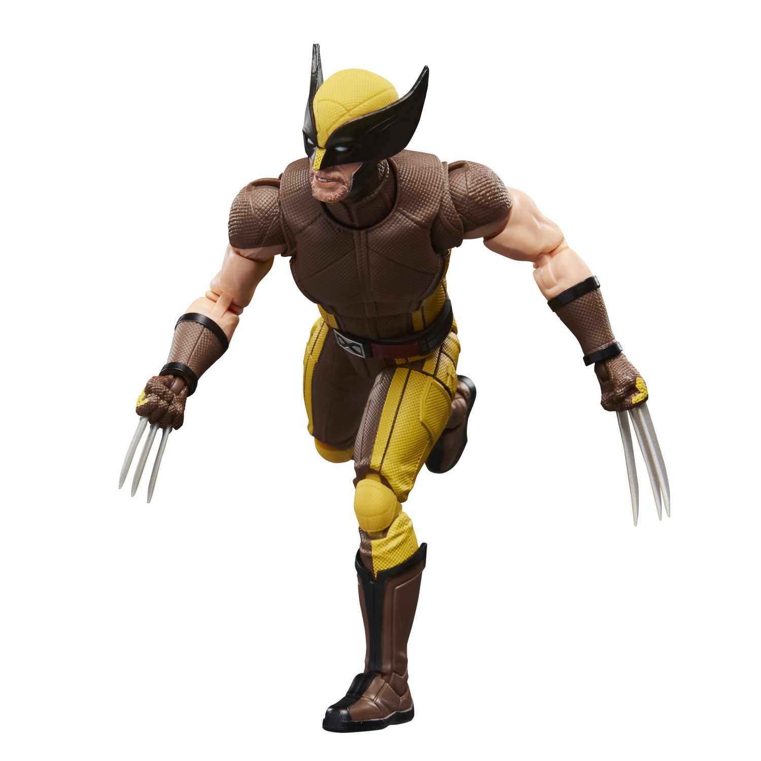 Hasbro, marvel legends series, wolverine (costume marrone) – idea regalo, action figure collezionabile da 15 cm - Avengers