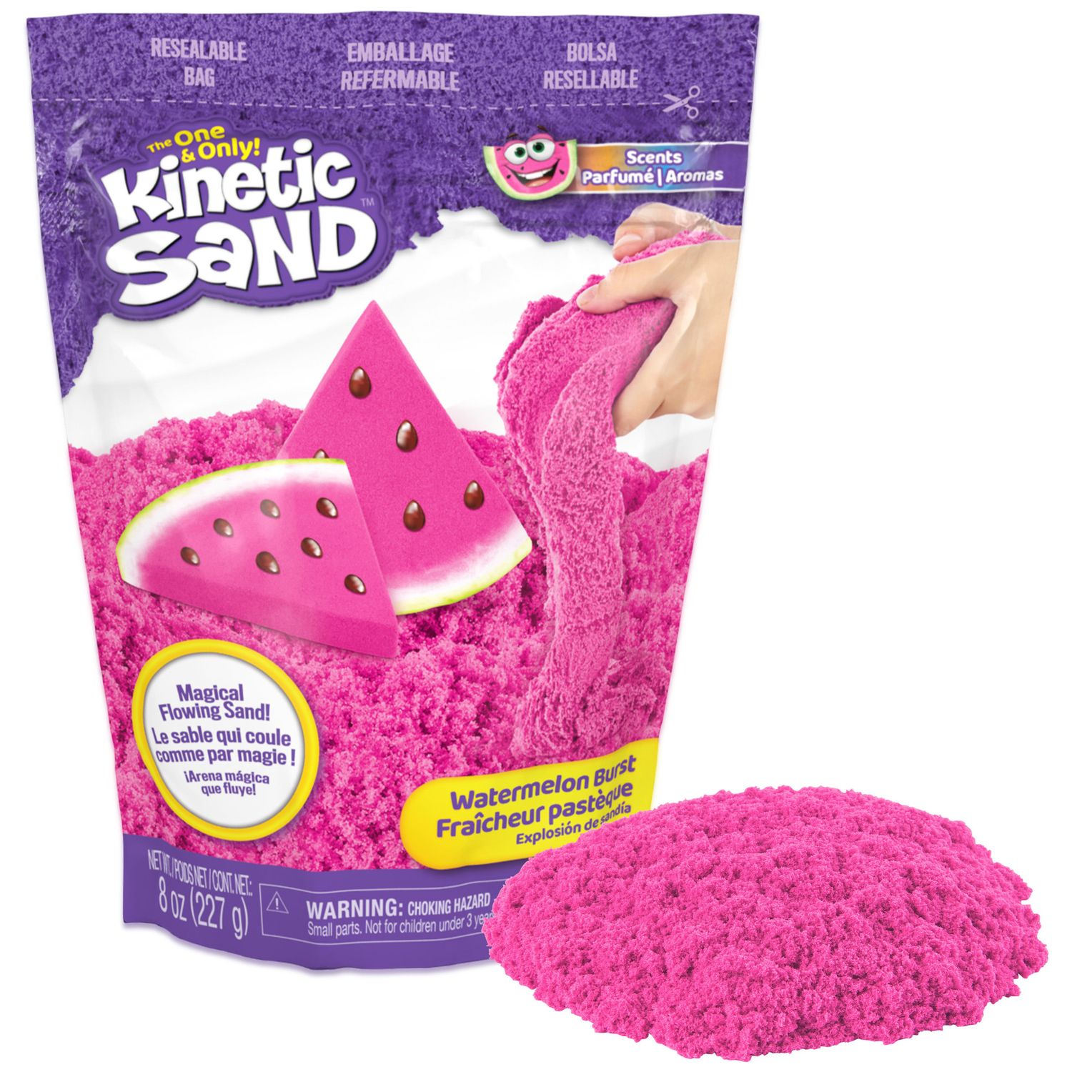 Kinetic sand sabbia profumata anguria 227 g, 3+ - KINETIC SAND