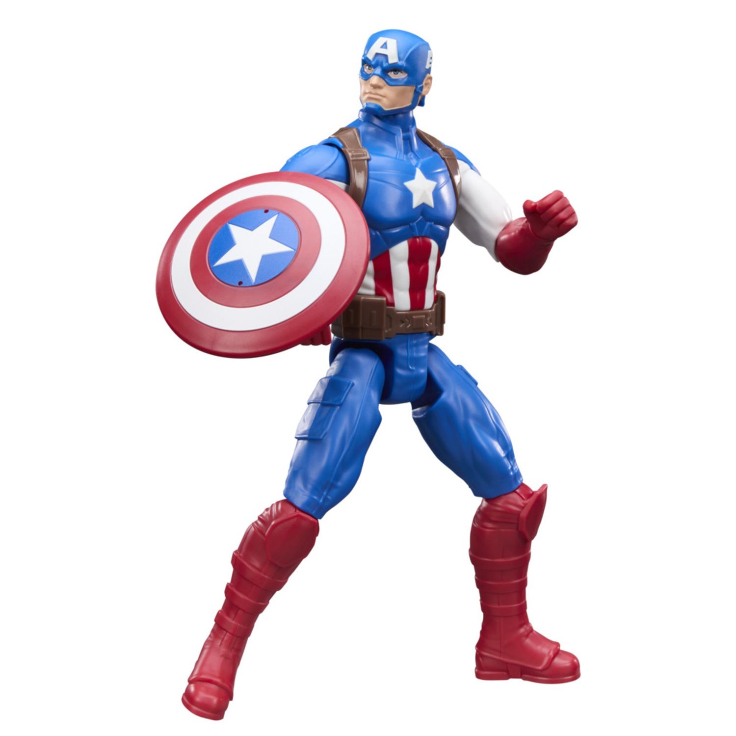 Hasbro marvel avengers, titan series, capitan america –  action figure da 29,2 cm, action figure - Avengers