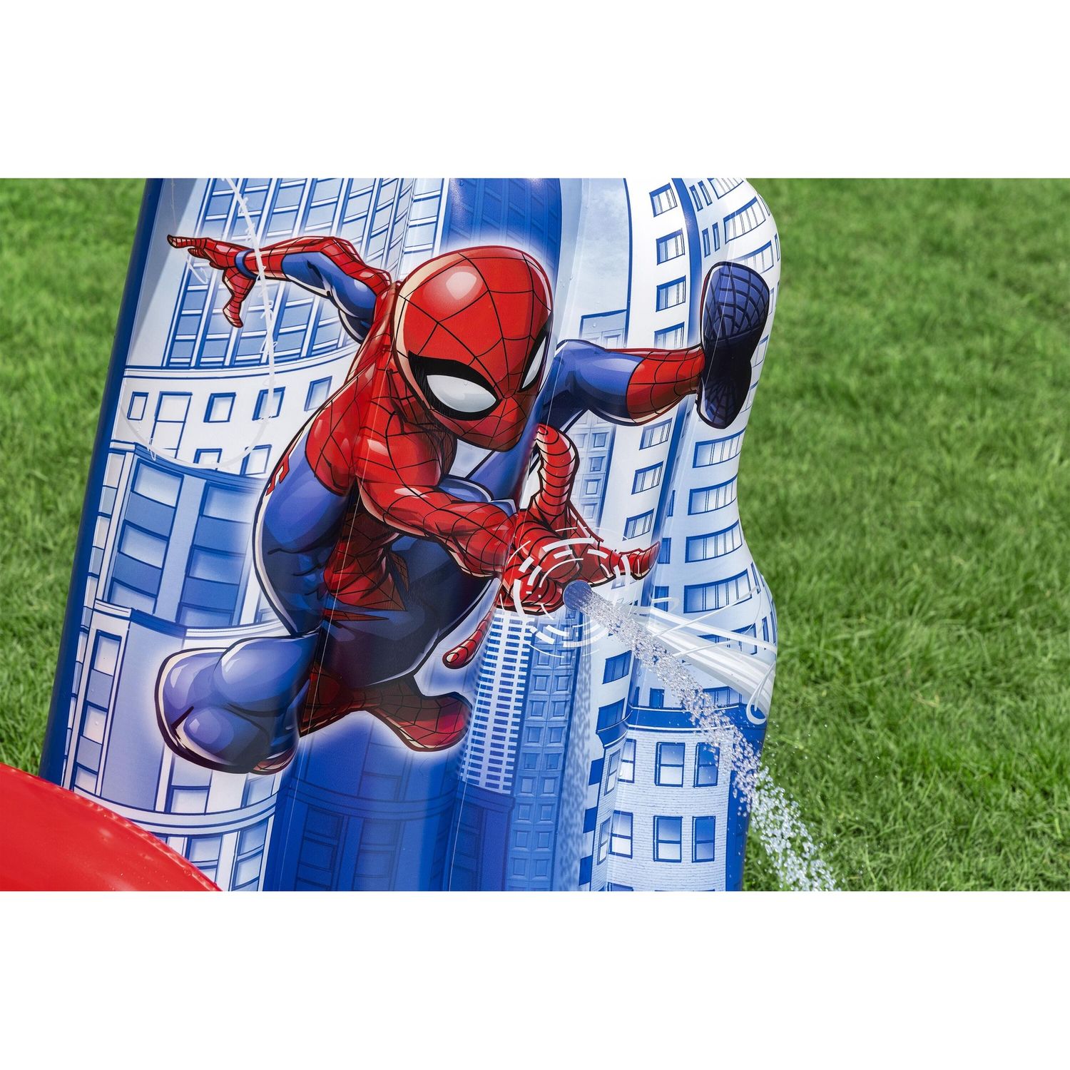 Centro giochi spider-man 2,11 x 2,06 m scivolo con palline e anelli - Bestway, Spiderman