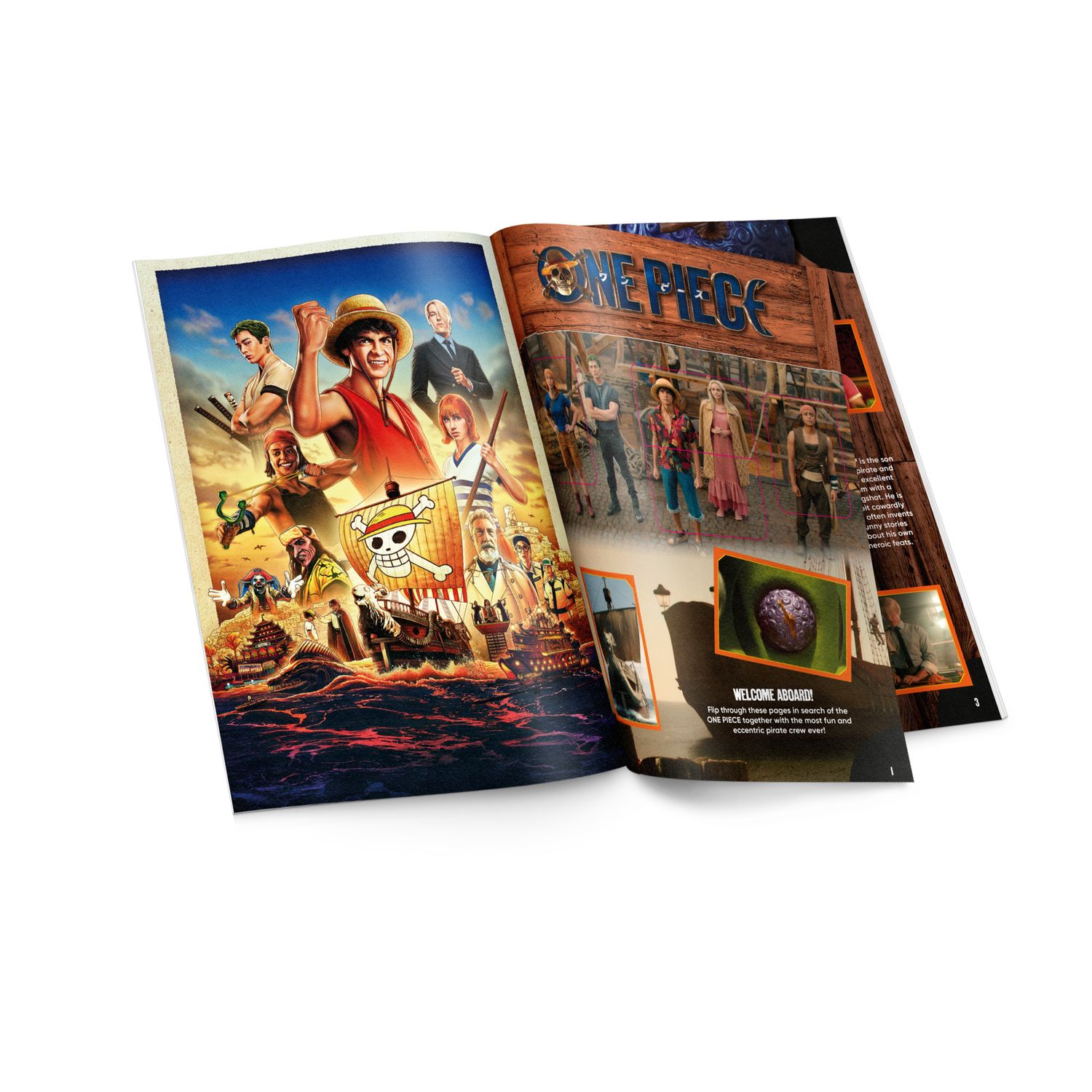 Album sticker one piece live action netflix | figurine metal + illustrazioni 1ª e 2ª stagione - ONE PIECE
