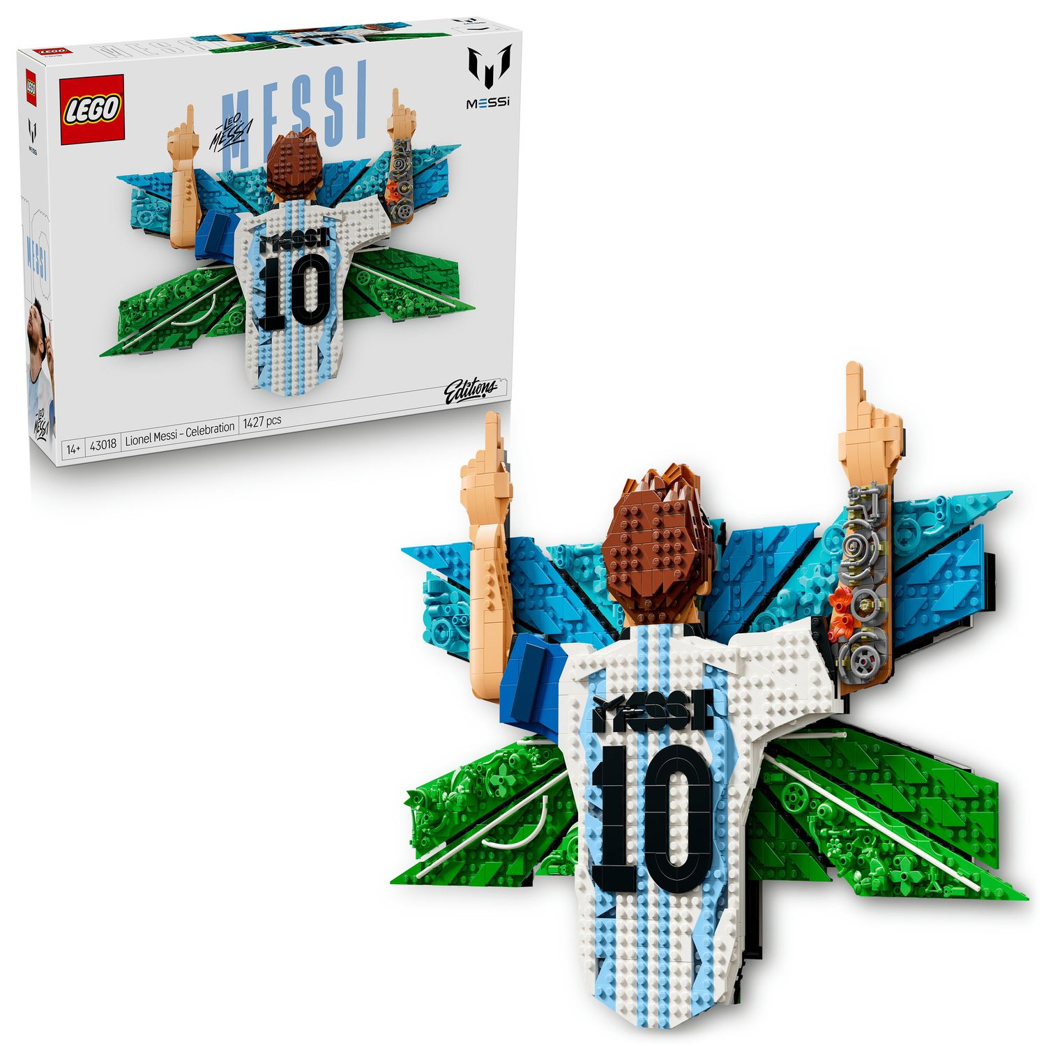 Lego editions football lionel messi – celebrazione - 43018 - Lego