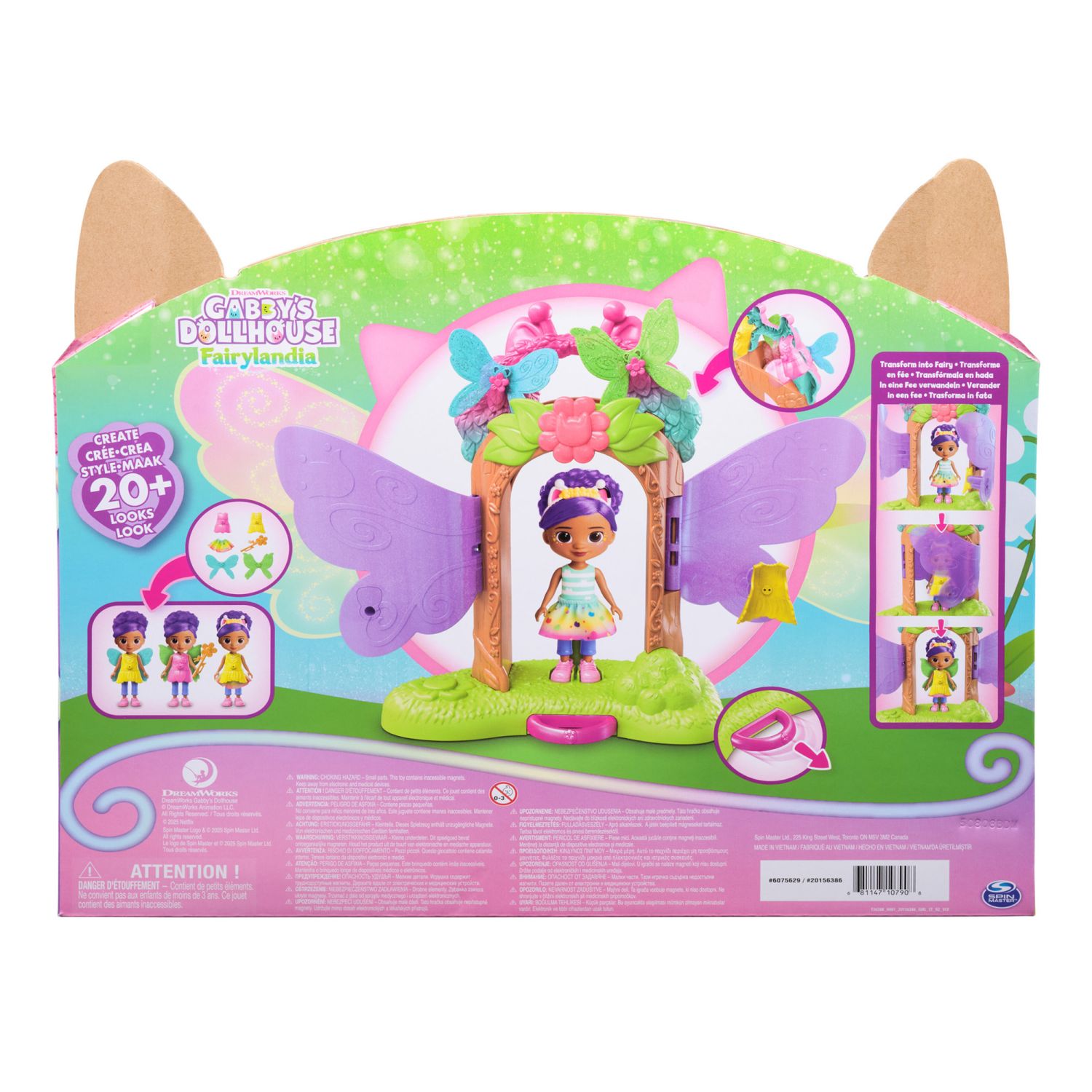 Gabby’s dollhouse fairylandia set gioco, 3+ - GABBY'S DOLLHOUSE