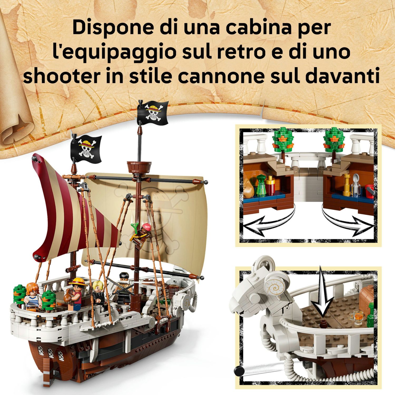 Lego one piece 75639 la nave pirata going merry - ONE PIECE