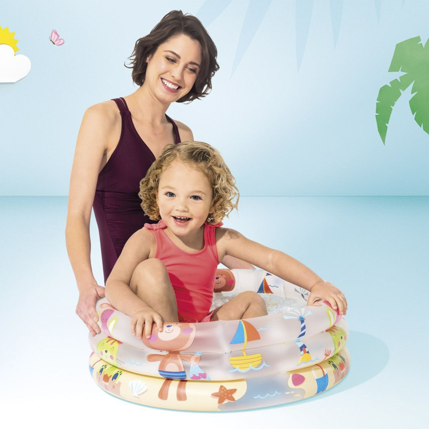 Piscina baby pool 3 anelli 61x22 cm i.12 - intex - INTEX