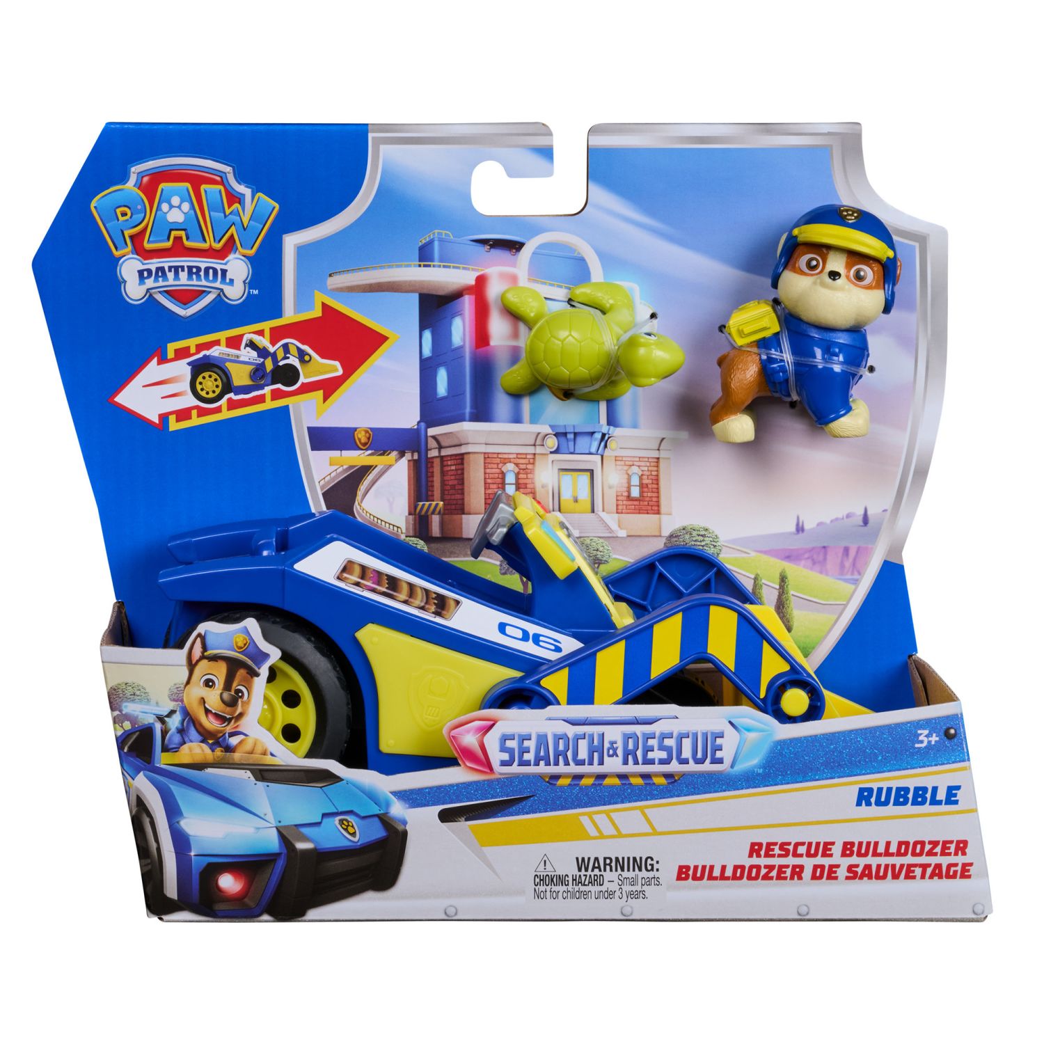 Paw patrol bulldozer search & rescue rubble, 3+