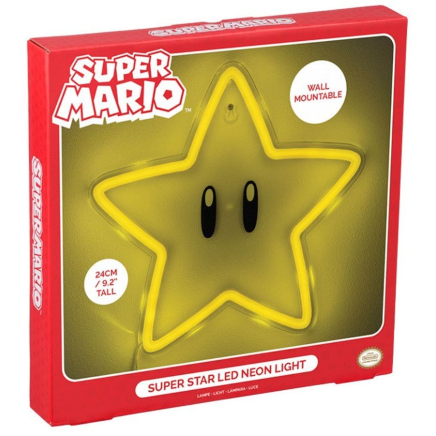 Paladone lampada neon da muro super mario super star - FUNKO POP!
