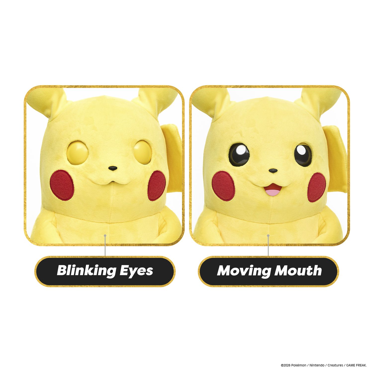 Pokémon pikachu realfx puppetronic 40 cm con suoni, luci ed effetti reali - POKEMON