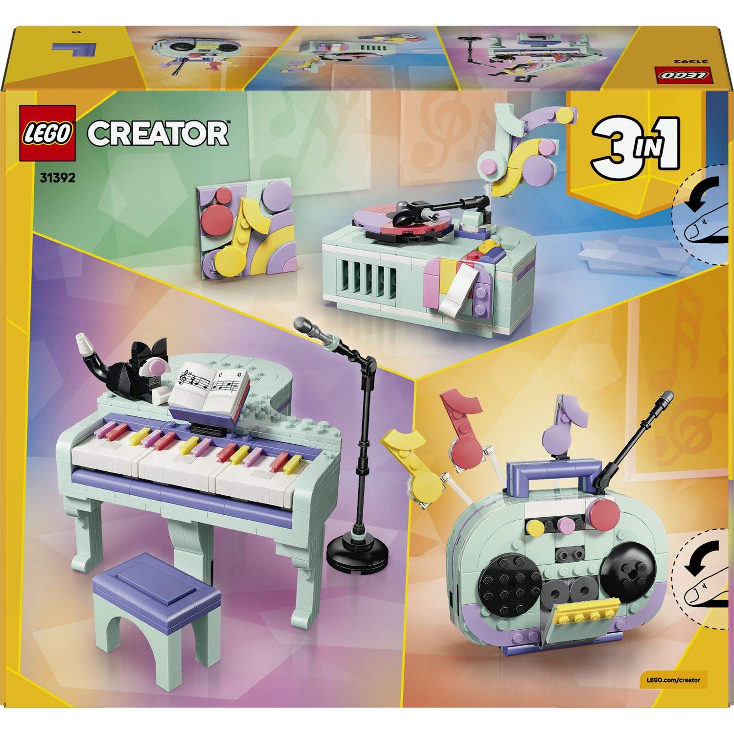 Lego creator pianoforte decorativo con gatto - 31392 - LEGO CREATOR, Lego
