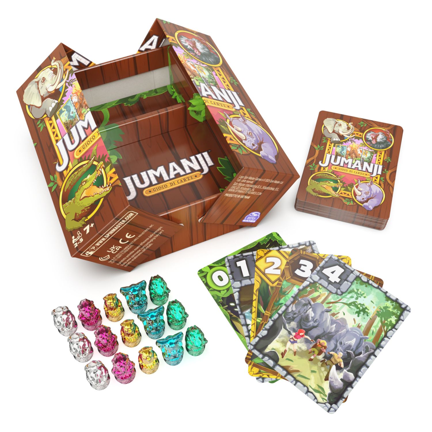 Jumanji gioco di carte, 2-5 giocatori, 7+ - JUMANJI
