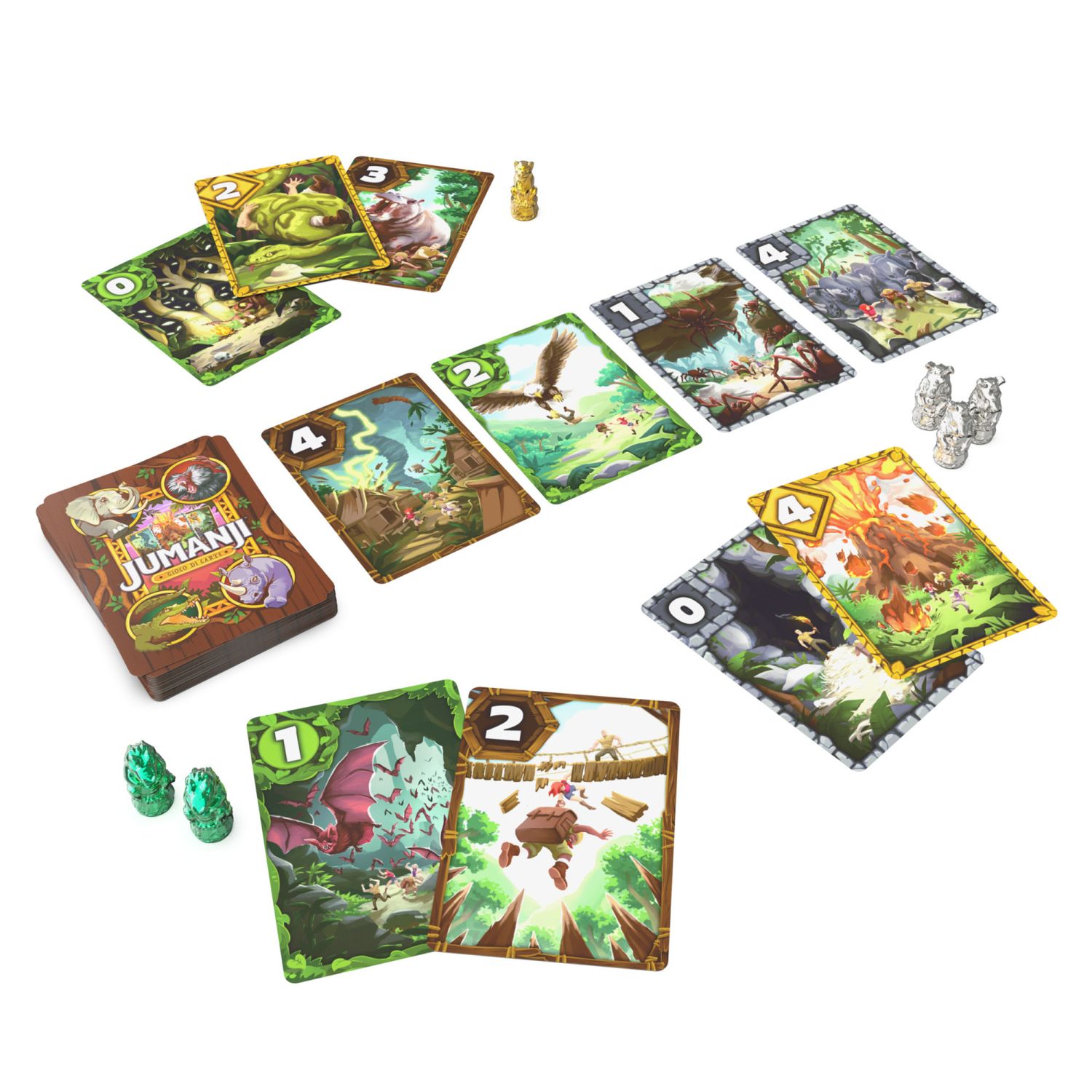 Jumanji gioco di carte, 2-5 giocatori, 7+ - JUMANJI