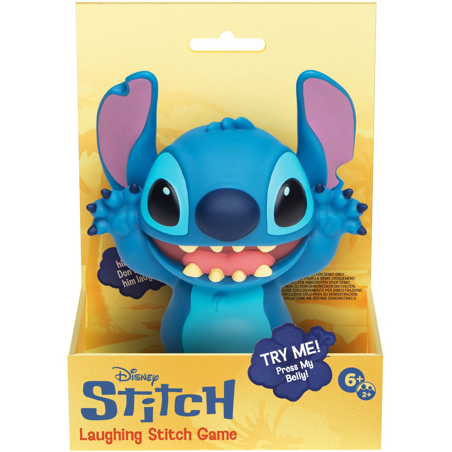 Disney stitch laughing game – gioco da tavolo 6+ di rapidità e riflessi con stitch elettronico, suoni, dadi e gettoni – 2+ giocatori, batterie incluse - Disney Stitch