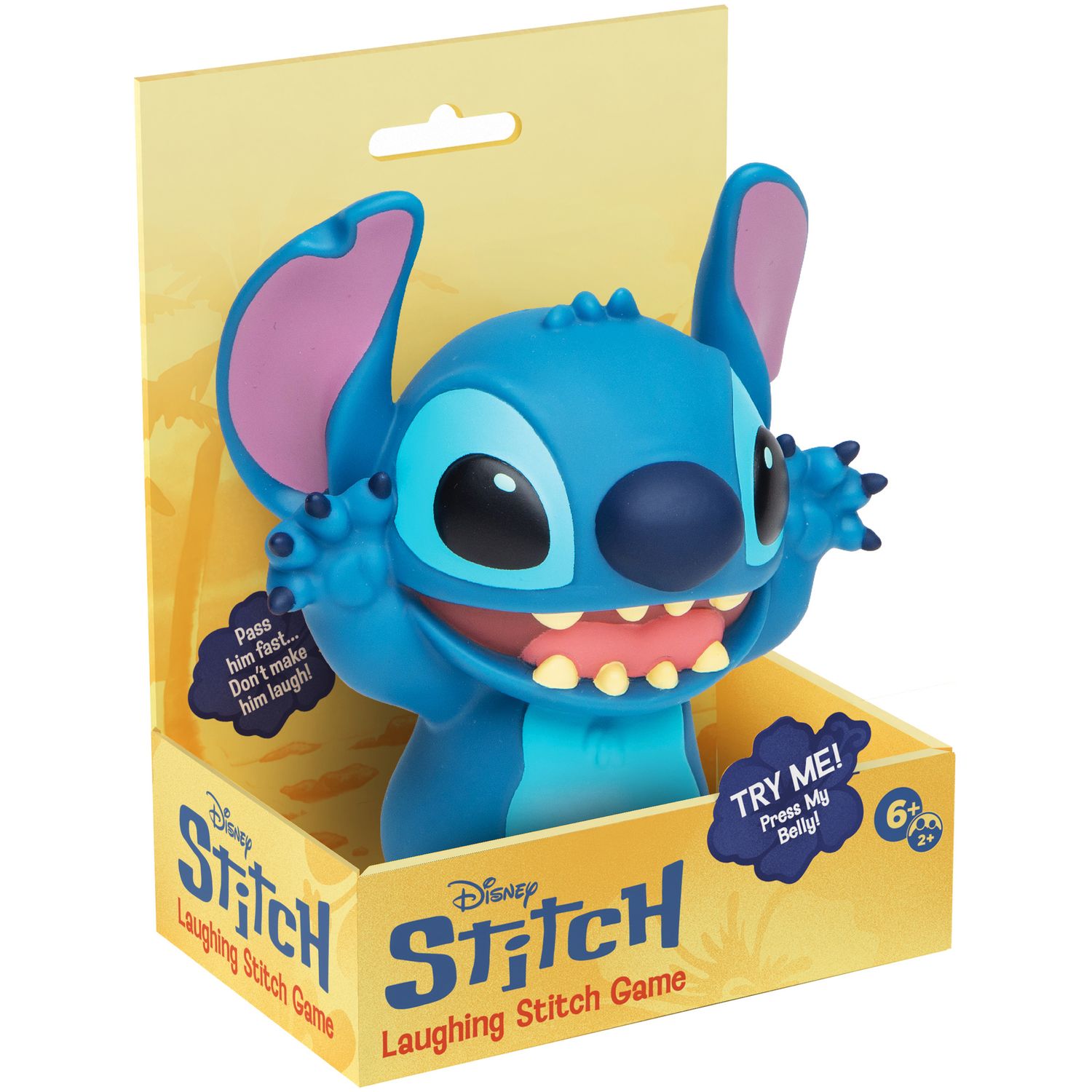 Disney stitch laughing game – gioco da tavolo 6+ di rapidità e riflessi con stitch elettronico, suoni, dadi e gettoni – 2+ giocatori, batterie incluse - Disney Stitch