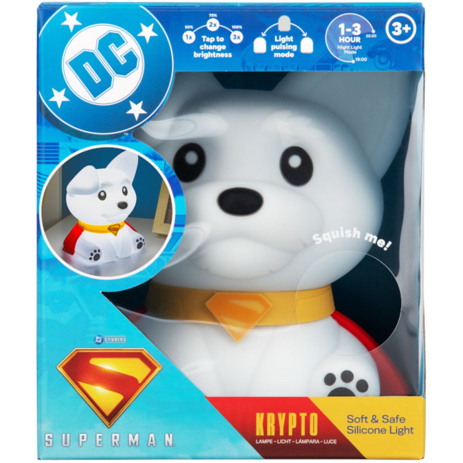 Paladone lampada squishyglo silicone superman krypto - FUNKO POP!