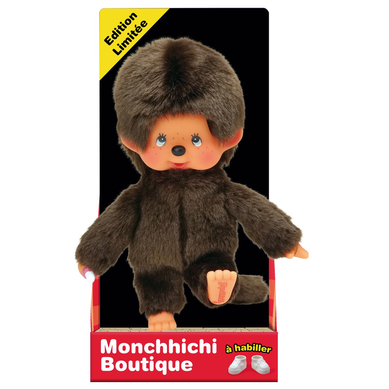 Monchhichi bandai peluche original girl 20 cm, giocattolo morbido per bambini 2+ - MONCHHICHI