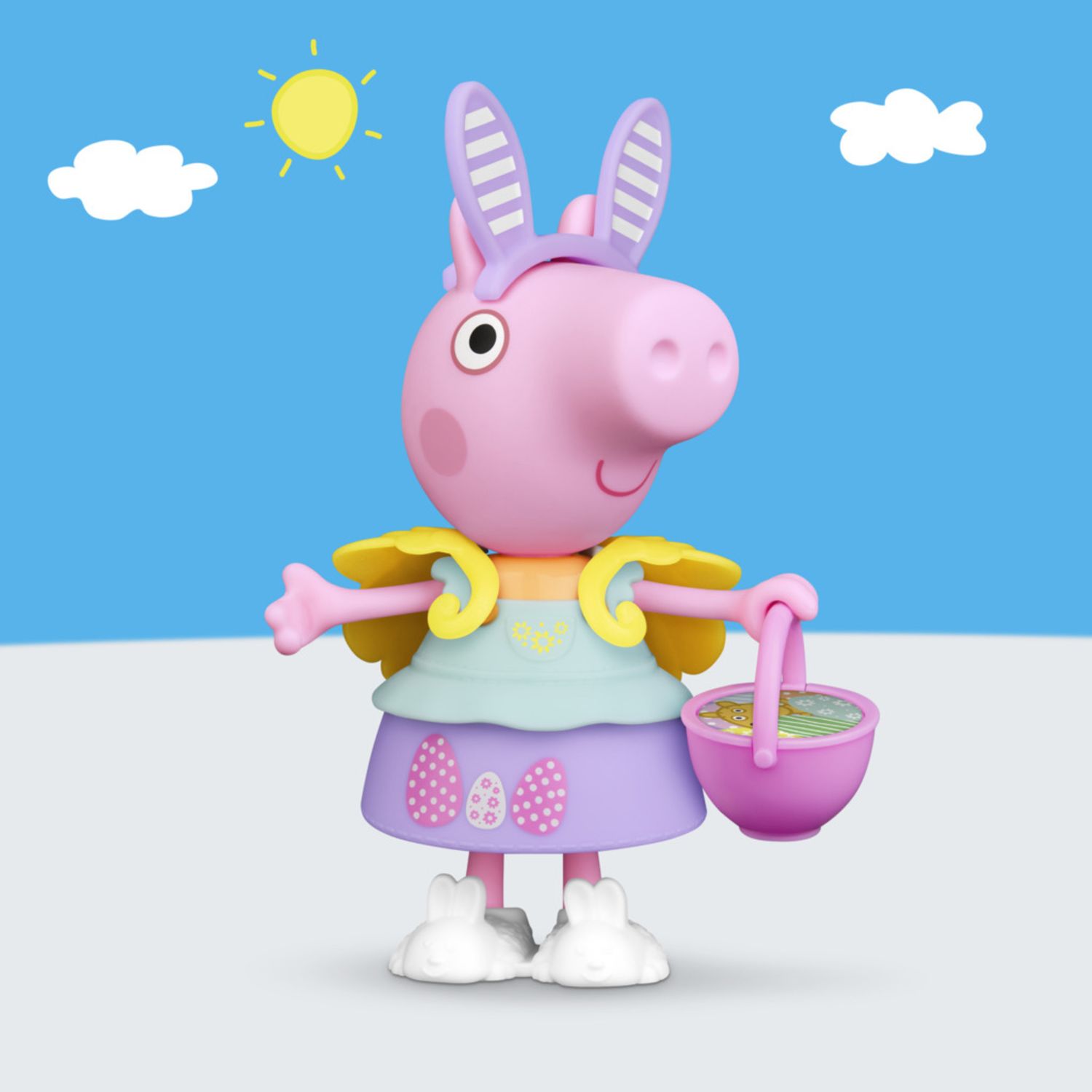 Peppa pig, peppa con outfit di primavera – action figure con 6 accessori alla moda facili da indossare - PEPPA PIG