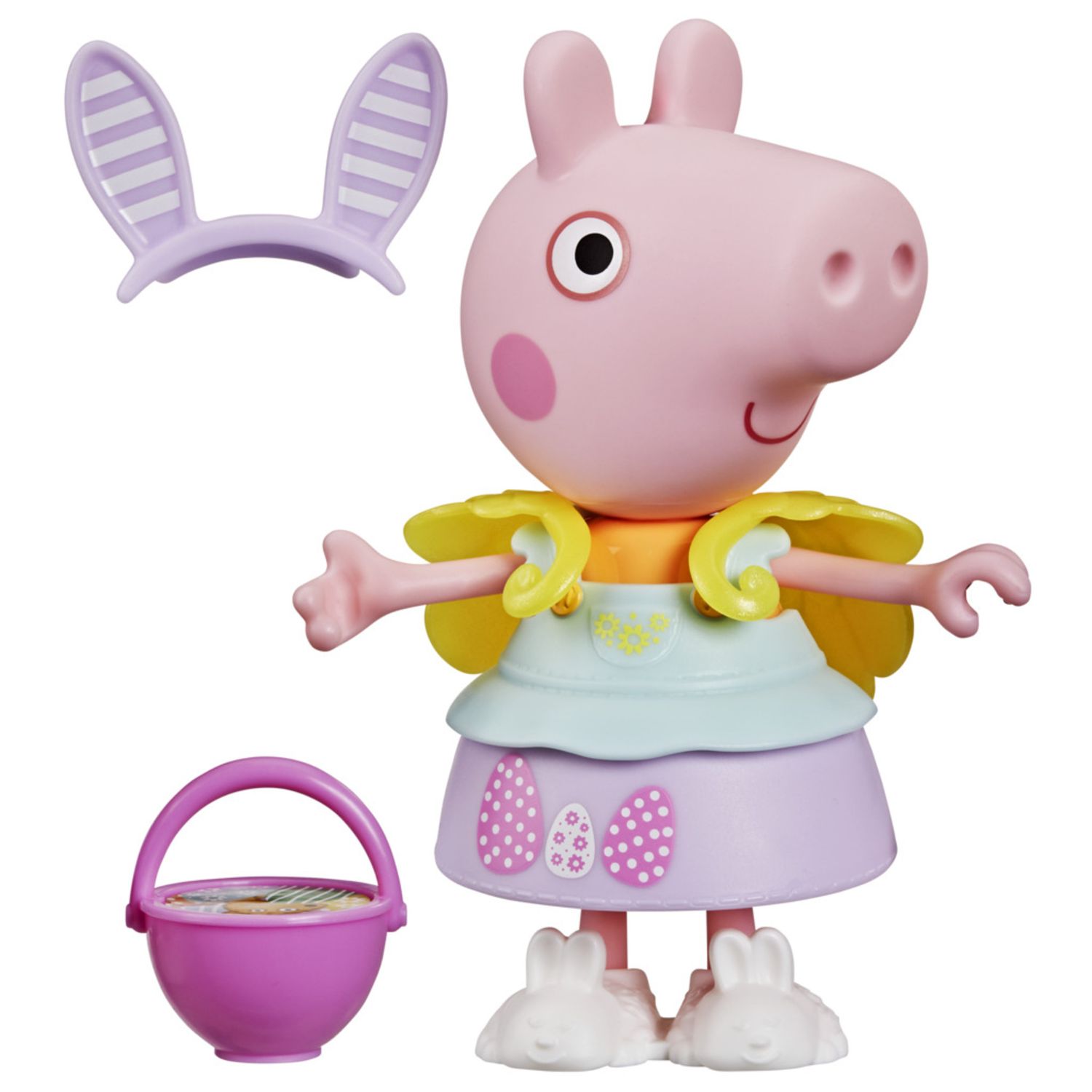 Peppa pig, peppa con outfit di primavera – action figure con 6 accessori alla moda facili da indossare - PEPPA PIG