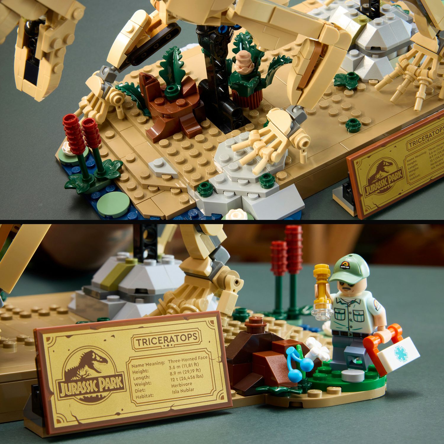Lego jurassic world fossili di dinosauro: triceratopo - 77985 - Lego