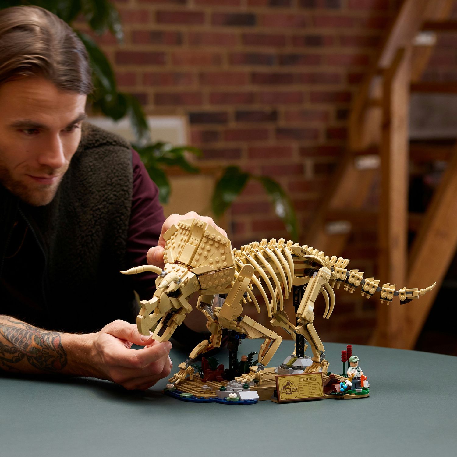 Lego jurassic world fossili di dinosauro: triceratopo - 77985 - Lego