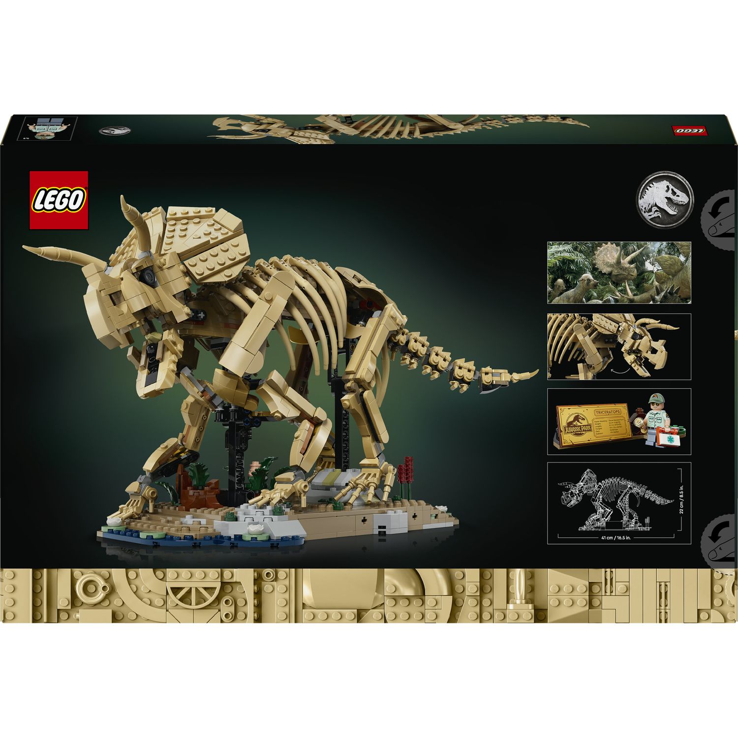 Lego jurassic world fossili di dinosauro: triceratopo - 77985 - Lego