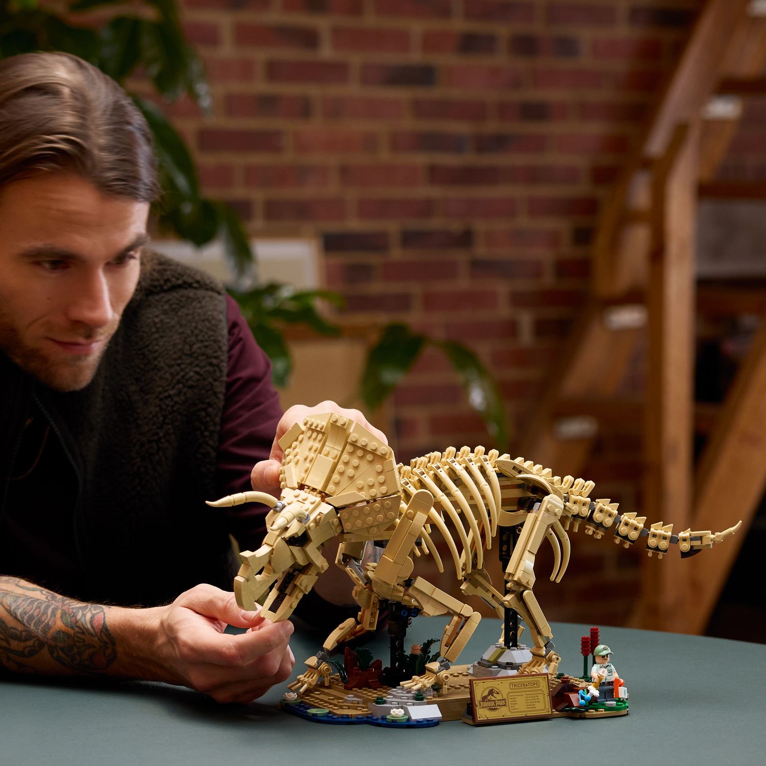Lego jurassic world fossili di dinosauro: triceratopo - 77985 - Lego