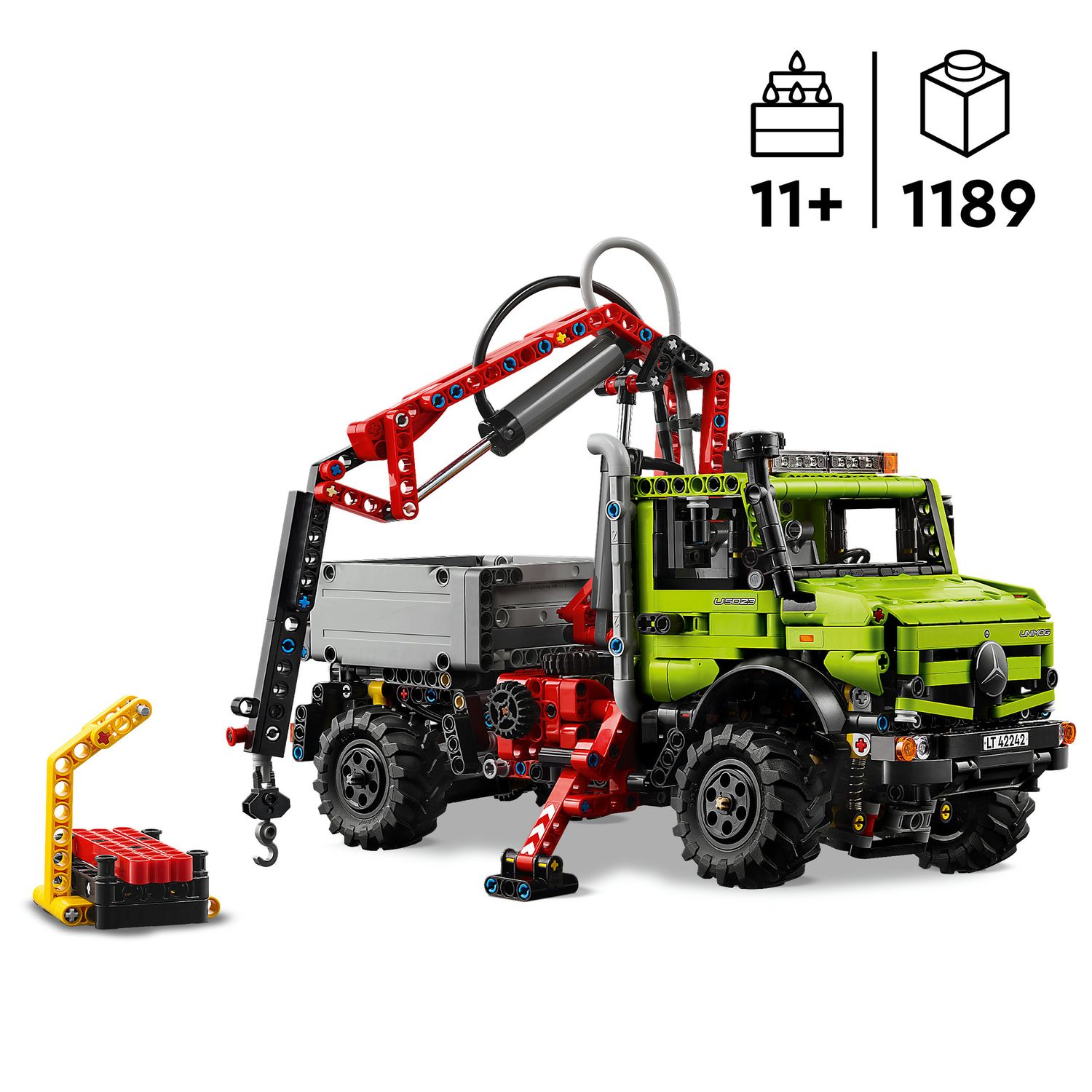 Lego technic mercedes-benz unimog u 5023 con gru - 42242 - LEGO TECHNIC, Lego
