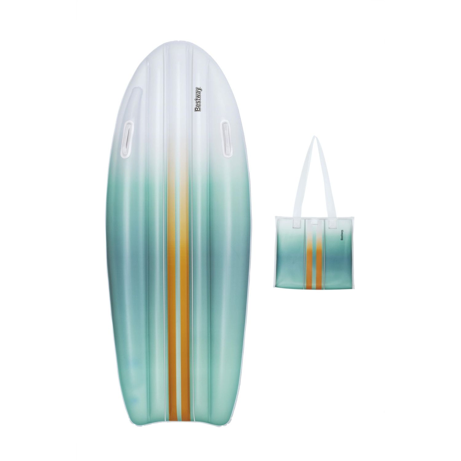 Materassino tavola da surf e borsa abbinata 1,78 x 56 cm ciano - Bestway