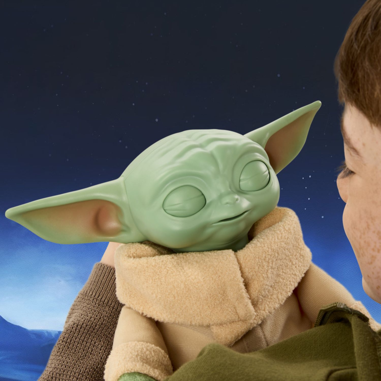Hasbro star wars, grogu adventure buddy – giocattolo animatronico, peluche interattivo - Star Wars