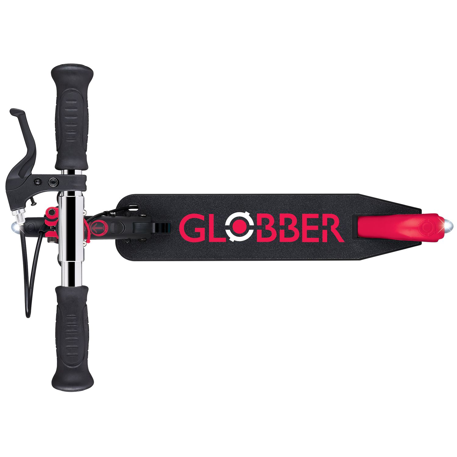 Globber - flow element foldable junior lights - black-red - GLOBBER