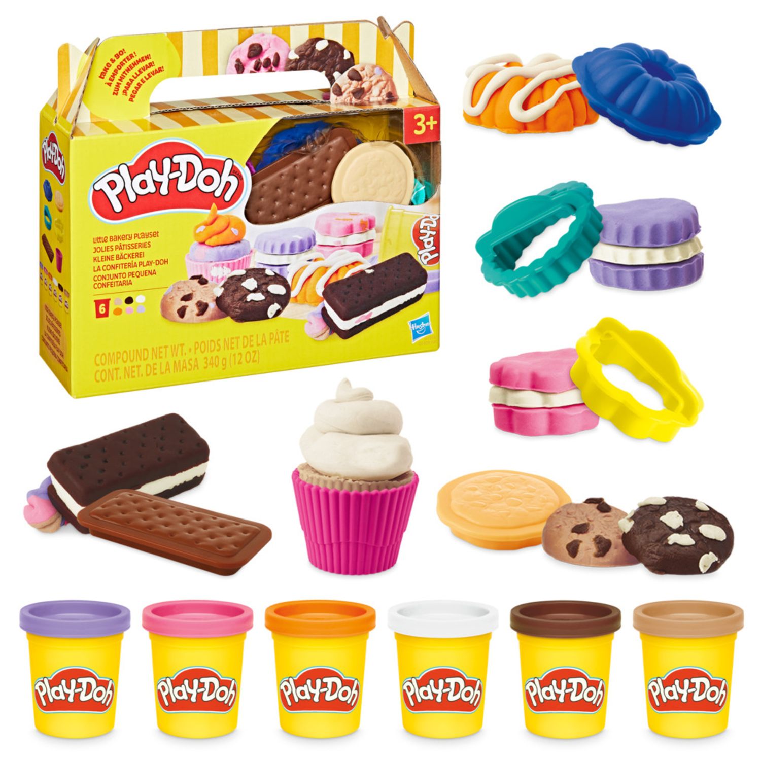 Play-doh food shapes set multicolore | impasto creativo forme cibo per bambini 3+ anni - PLAY-DOH