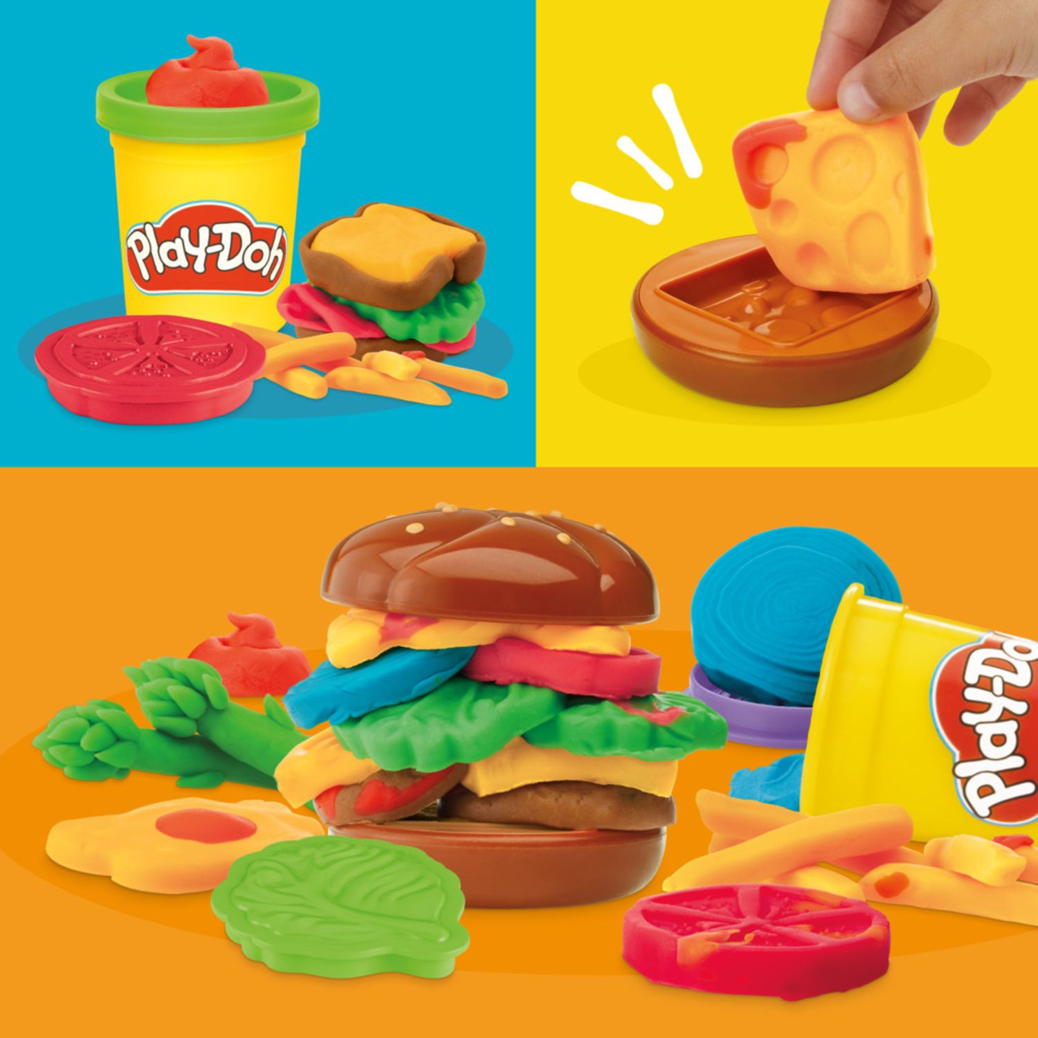 Play-doh food shapes set multicolore | impasto creativo forme cibo per bambini 3+ anni - PLAY-DOH