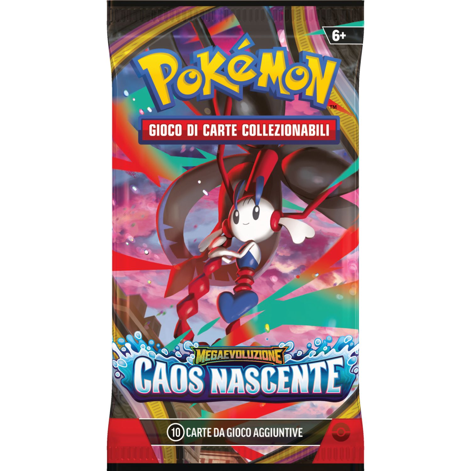 Pokémon megaevoluzione - caos nascente busta 10 carte assortita - POKEMON