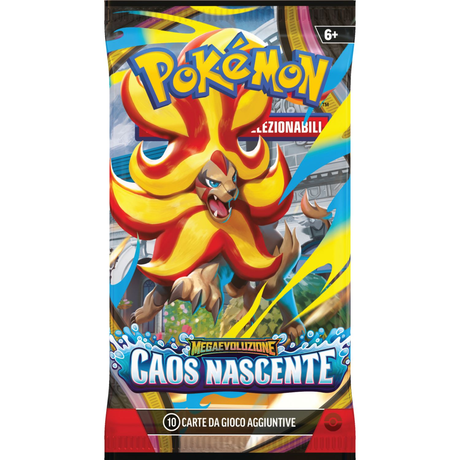 Pokémon megaevoluzione - caos nascente busta 10 carte assortita - POKEMON