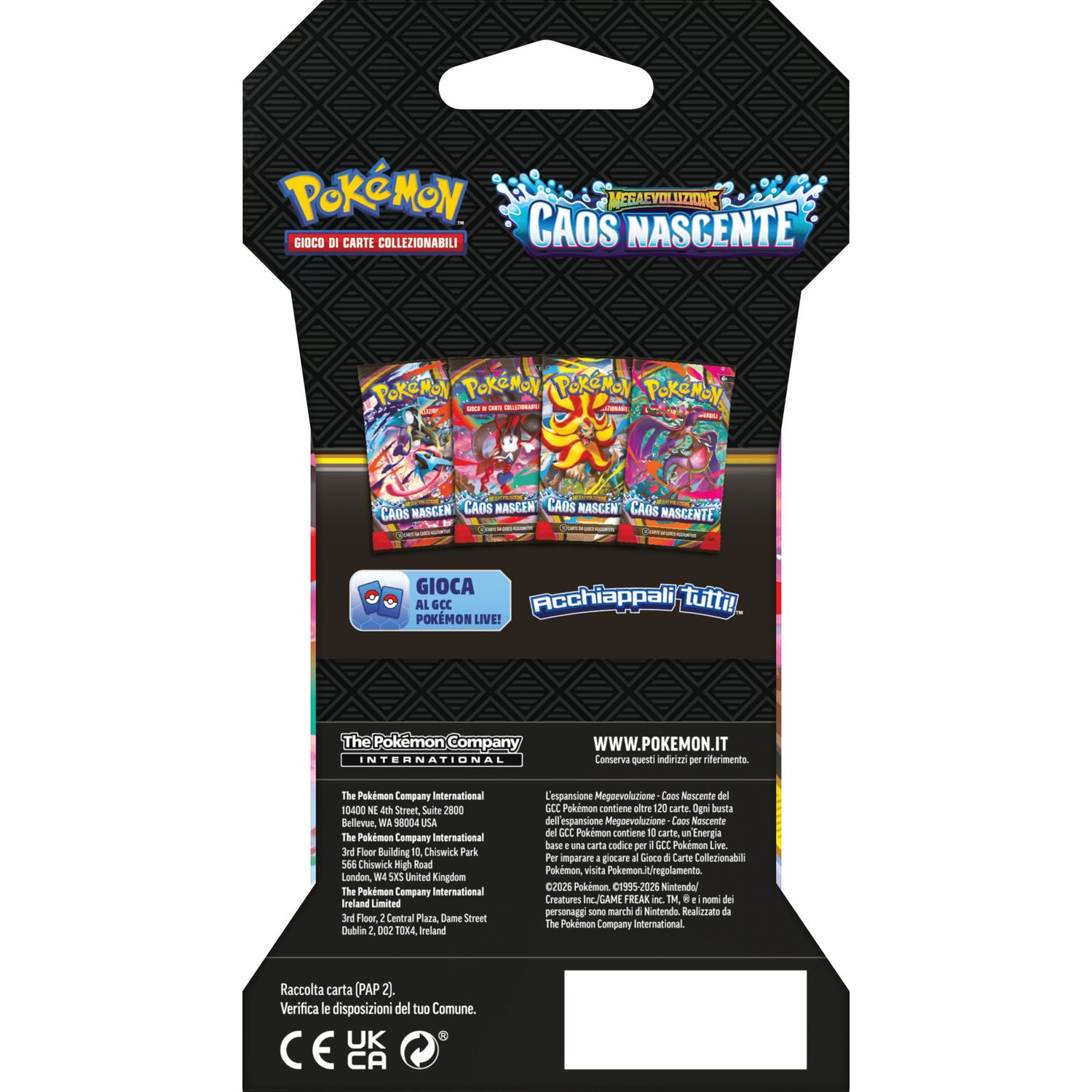 Pokémon megaevoluzione - caos nascente in paper sleeve - POKEMON