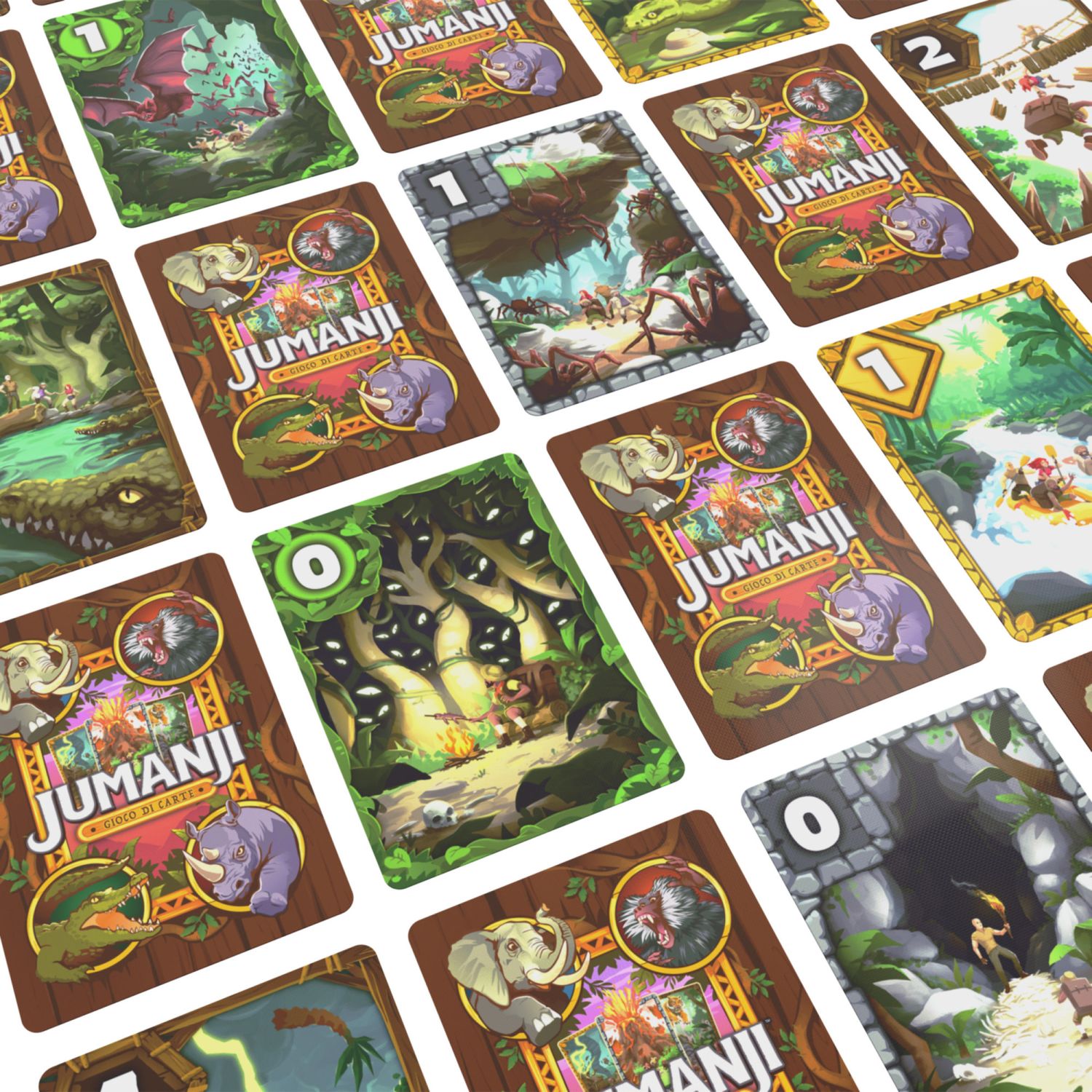 Jumanji gioco di carte, 2-5 giocatori, 7+ - JUMANJI
