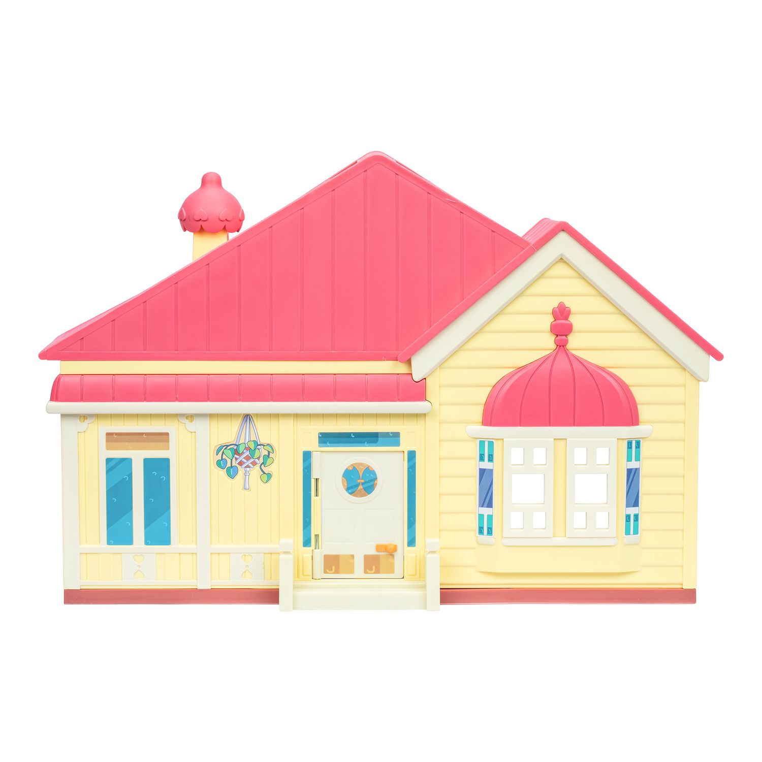 Bluey casa celebrazione playset con figura 6cm e sticker - BLUEY
