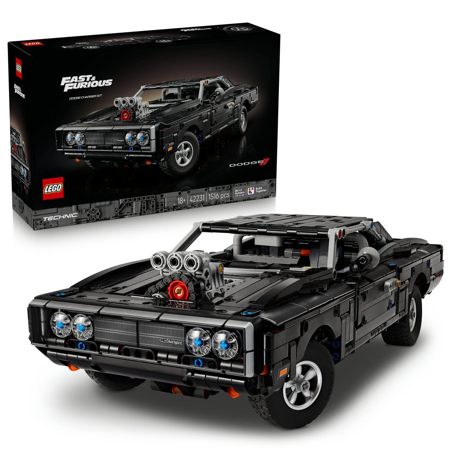 Lego technic auto dodge charger r/t fast and furious - 42231 - LEGO TECHNIC, Lego