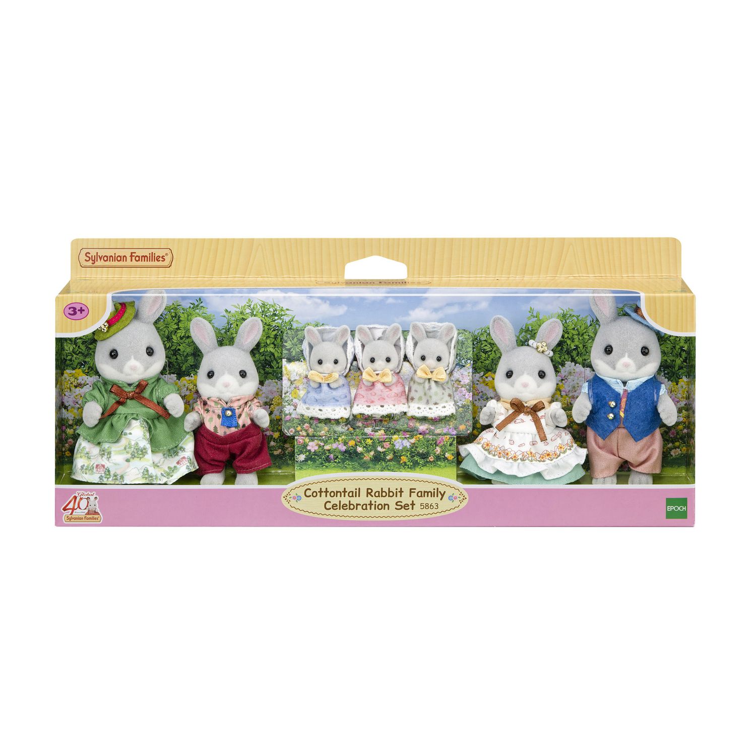 Famiglia coniglio cottontail - set celebrativo - SYLVANIAN FAMILY
