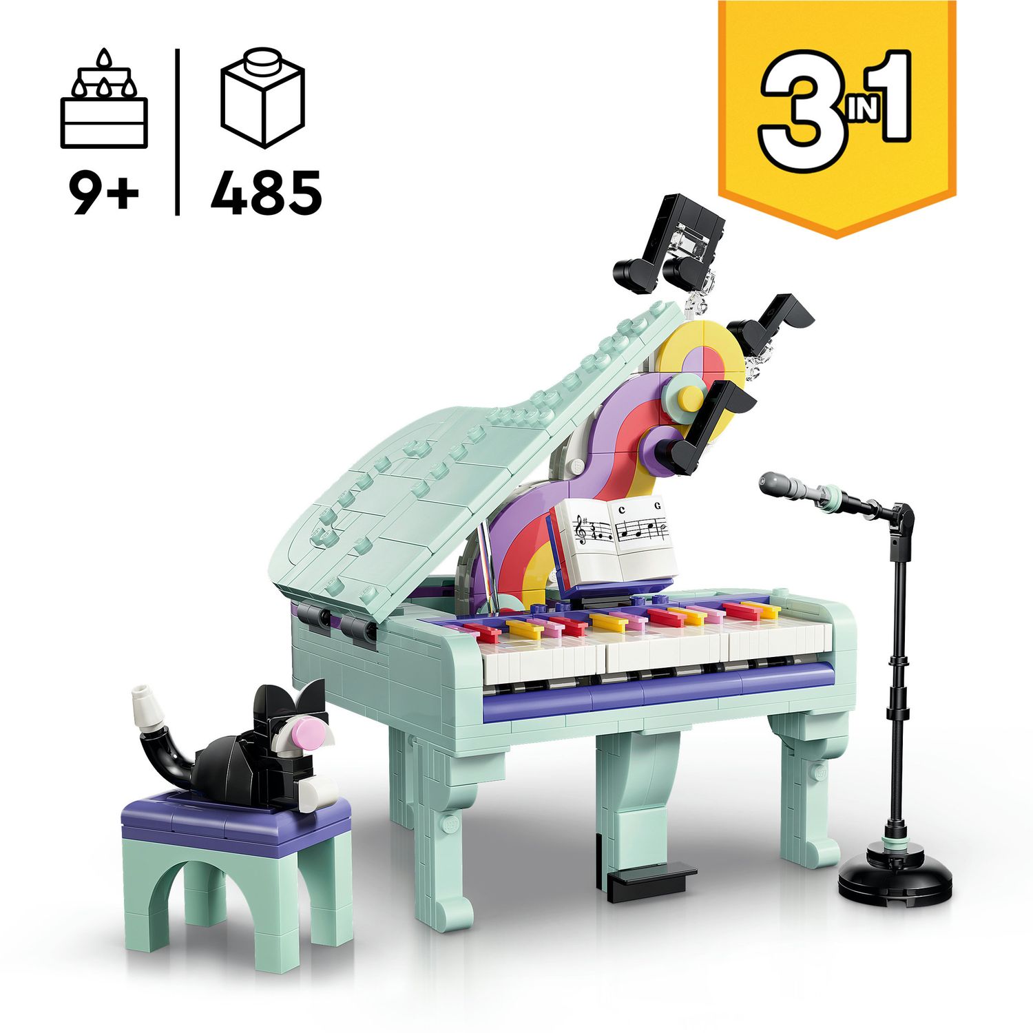 Lego creator pianoforte decorativo con gatto - 31392 - LEGO CREATOR, Lego