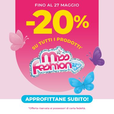 -20% SU TUTTI I PRODOTTI MISS FASHION!