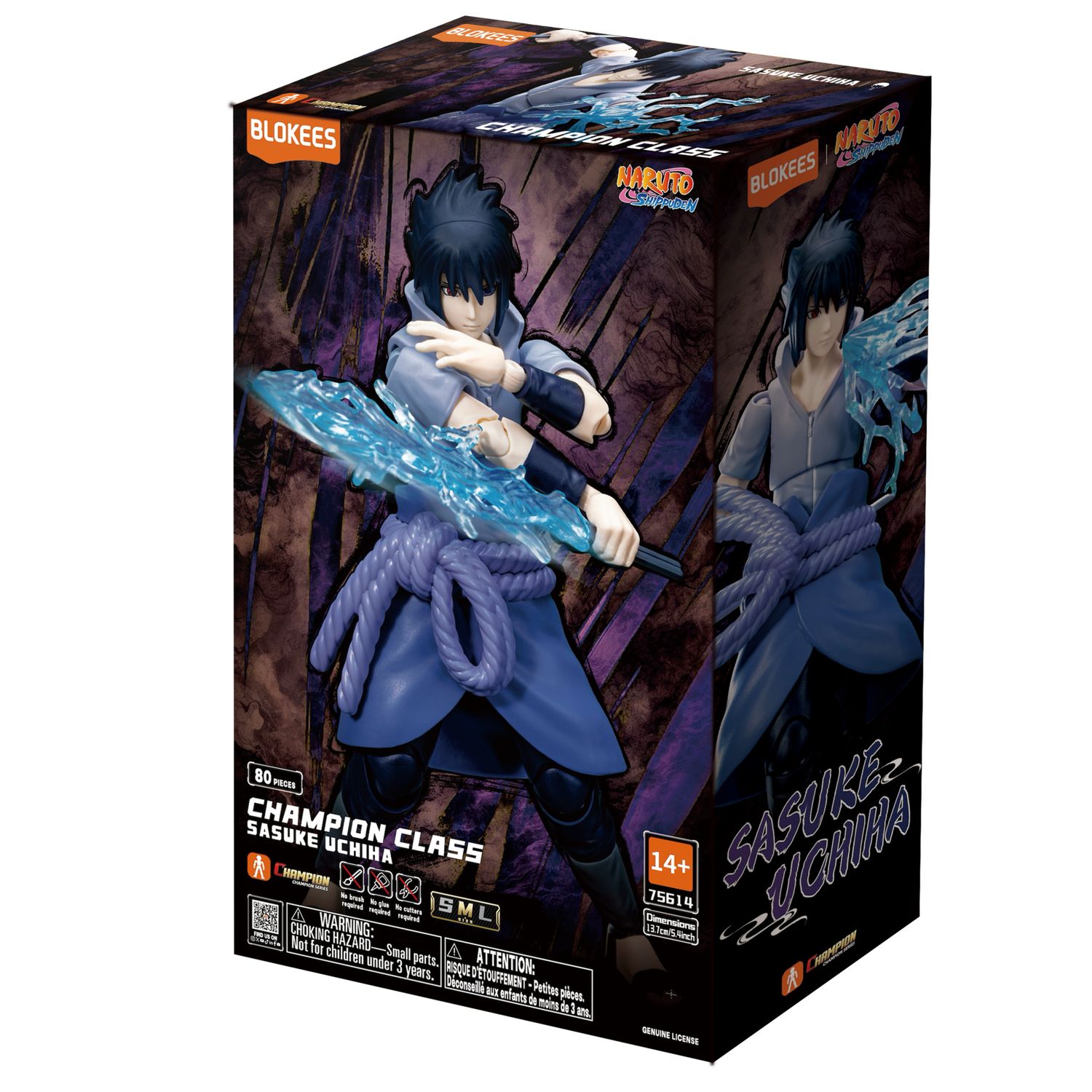 Blokees figures - naruto shippuden - champion class 04 - sasuke uchiha - NARUTO, BLOKEES