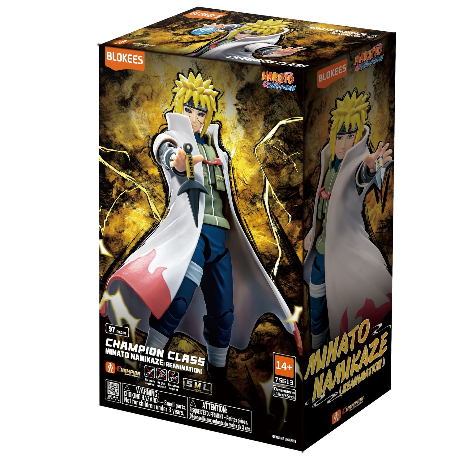 Blokees figures - naruto shippuden - champion class 03 - minato namikaze - NARUTO, BLOKEES