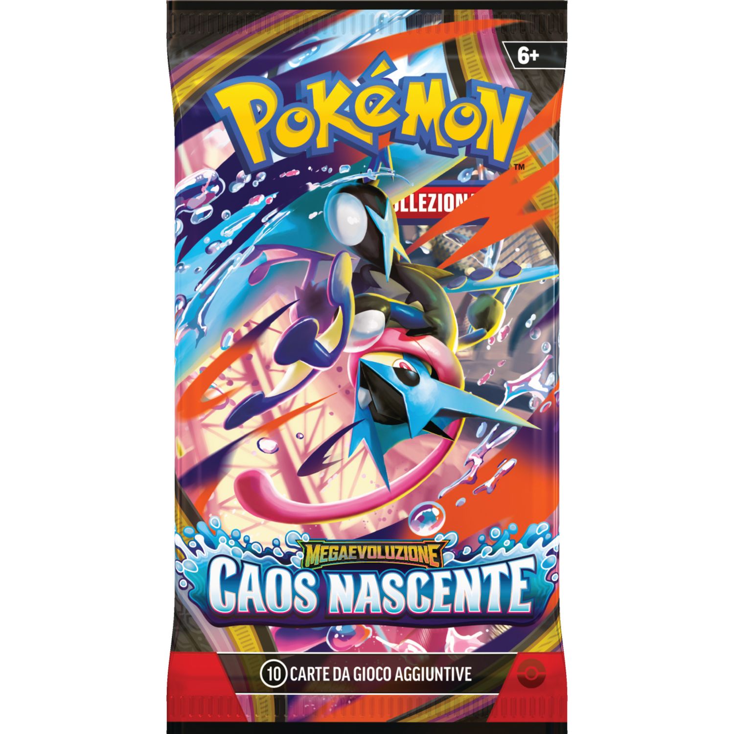 Pokémon megaevoluzione - caos nascente busta 10 carte assortita - POKEMON