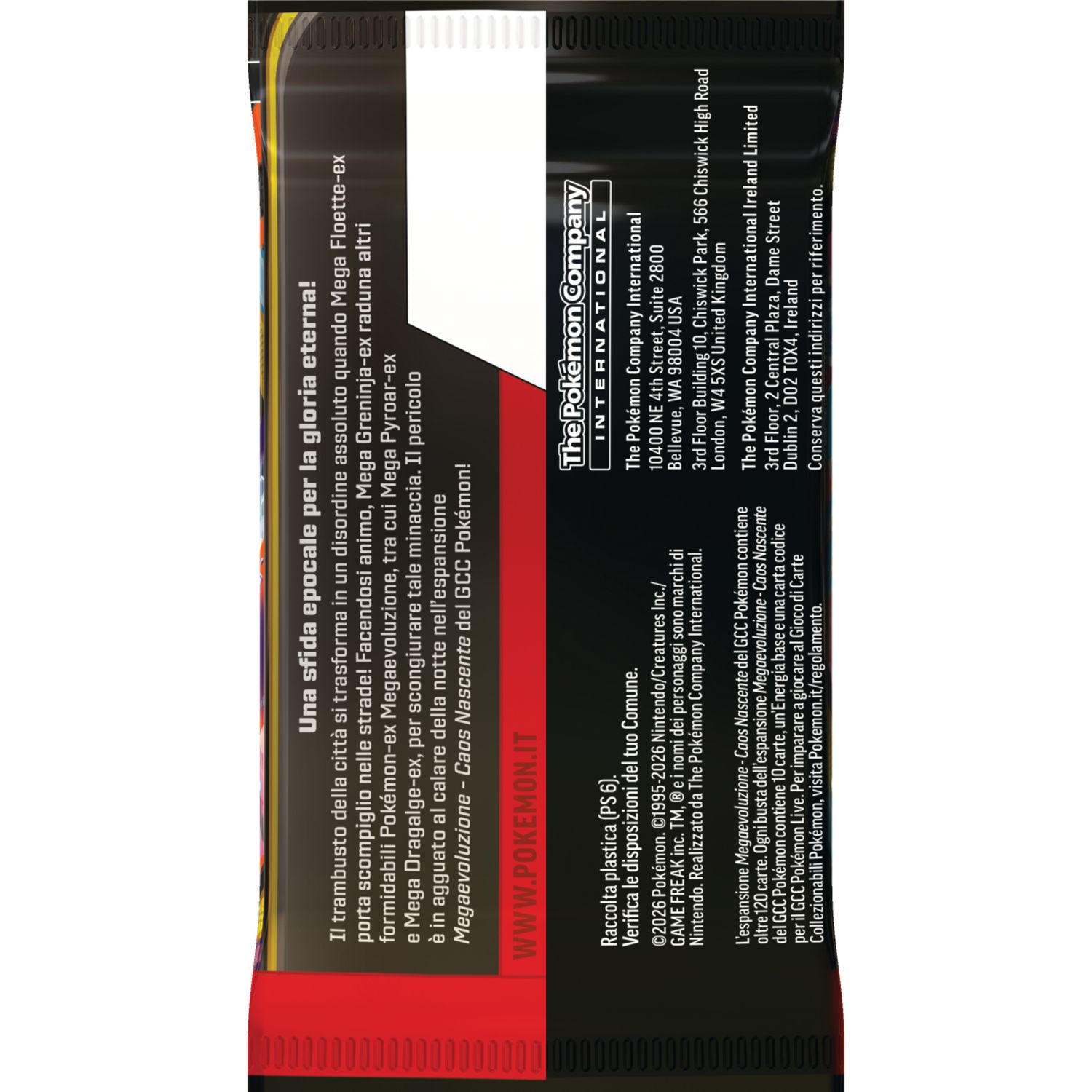 Pokémon megaevoluzione - caos nascente busta 10 carte assortita - POKEMON