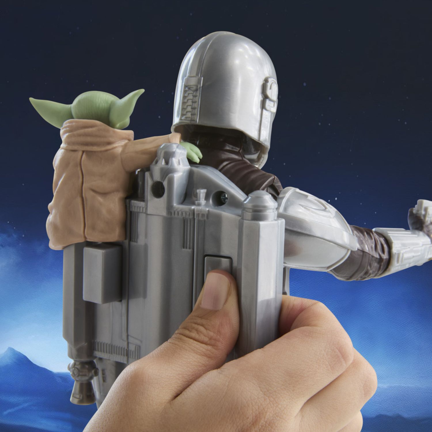 Hasbro star wars - il mandaloriano e grogu – action figure da 28 cm con effetti sonori, giocattoli interattivi per bambini e bambine dai 4 anni in su - Star Wars