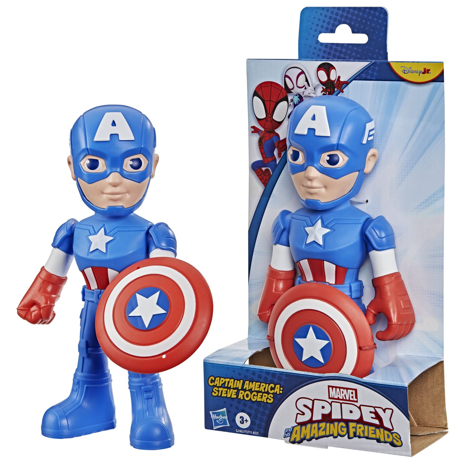 Hasbro marvel captain america: steve rogers – action figure con accessorio, da 22,5 cm - SPIDEY
