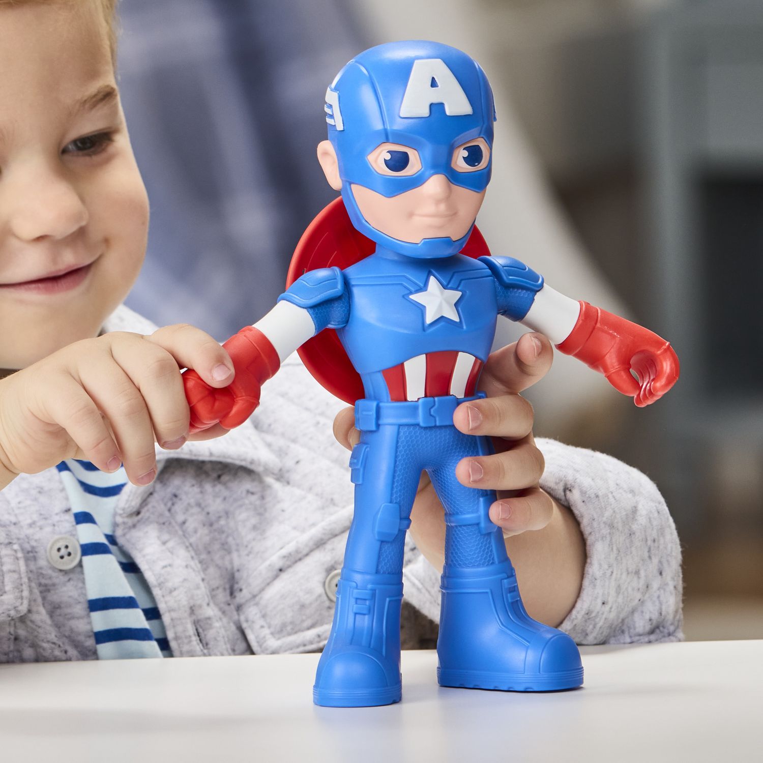 Hasbro marvel captain america: steve rogers – action figure con accessorio, da 22,5 cm - SPIDEY