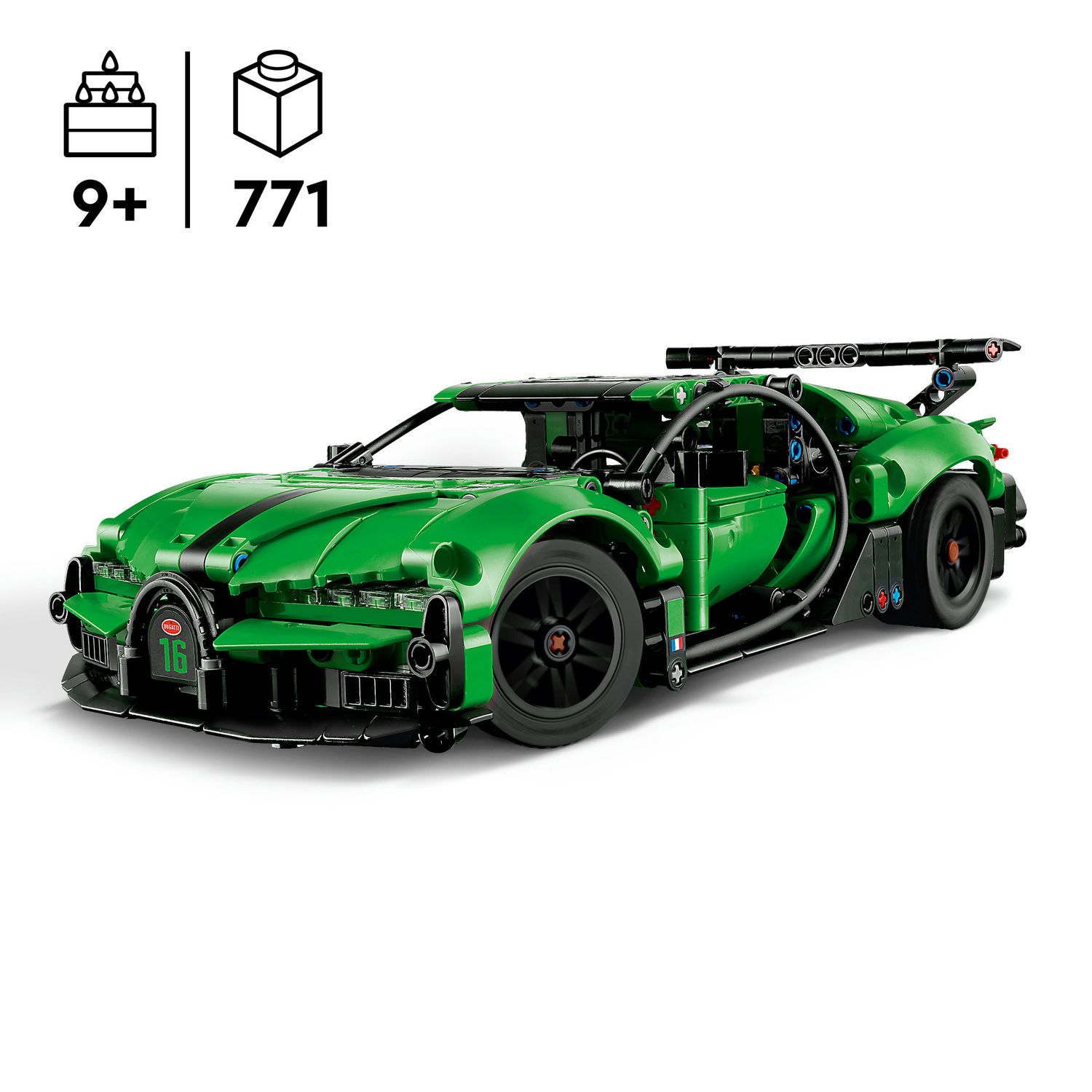 Lego technic hypercar bugatti chiron pur sport verde - 42241 - LEGO TECHNIC, Lego